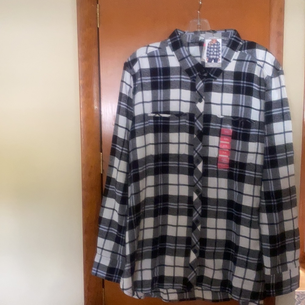COPY - Eddie Bauer Women’s Plaid Flannel Shirt Size XXL